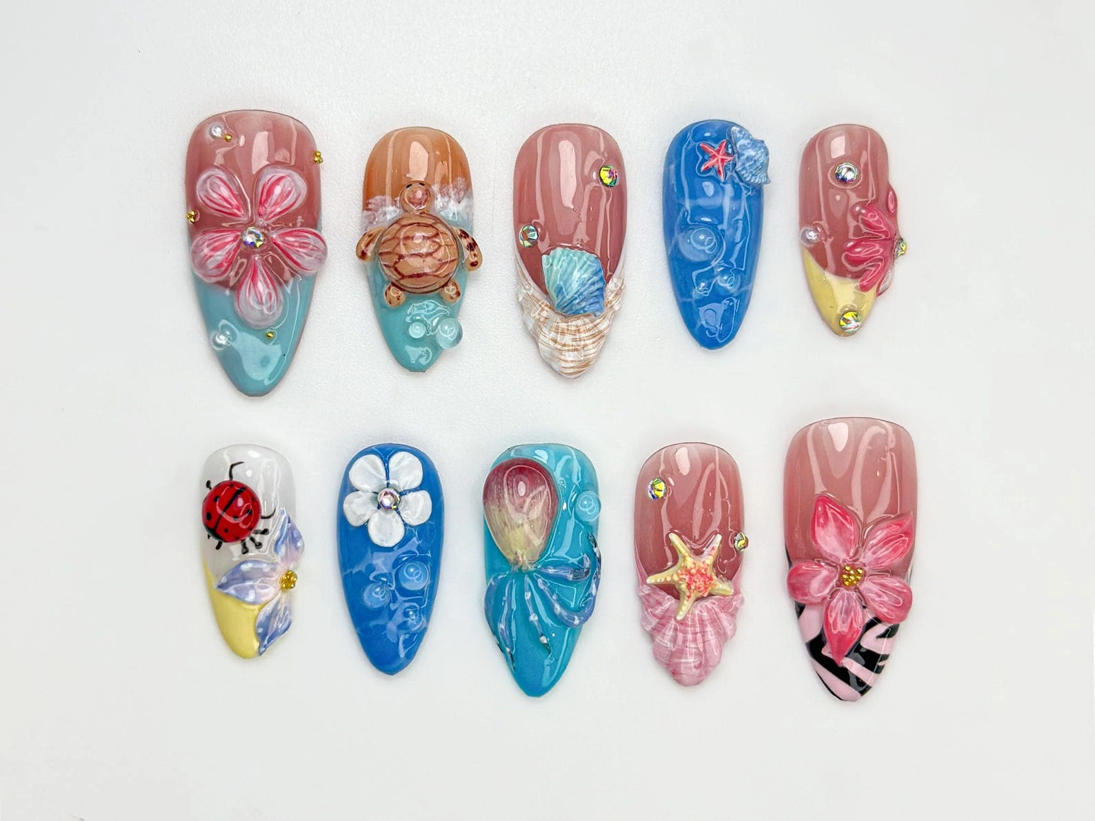 30 Fresh Tropical Sea Shore Nail Designs For Beach Glow