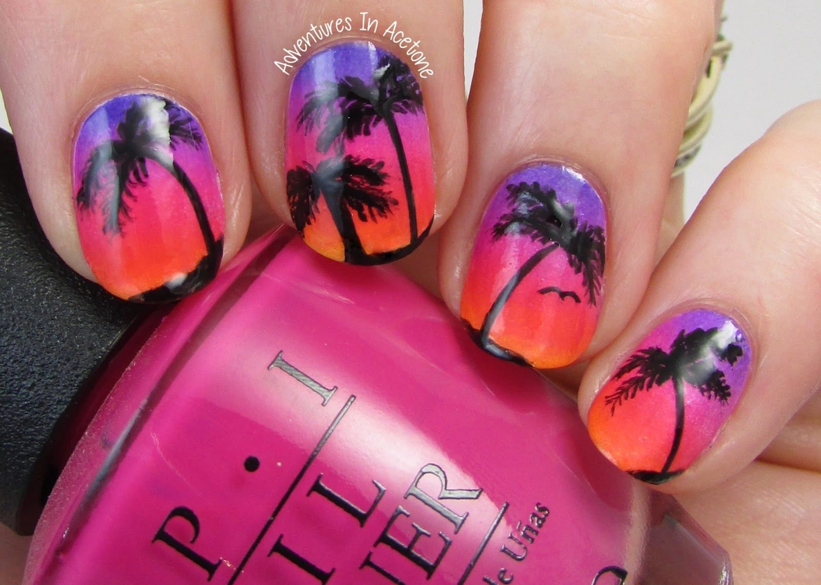 41 Chic Tropical Sunset Nails Concept Set: Sunset Sway