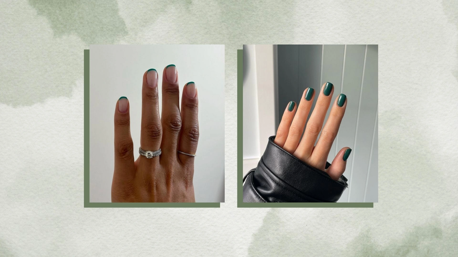 Vibrant Green Noise Nails Trend 2025