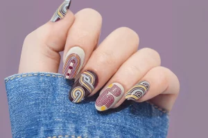 24 Elegant Vintage Art Deco Nails Design