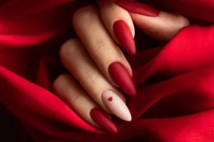 33 Vintage Red Bridal Nails Extension Trend 2025