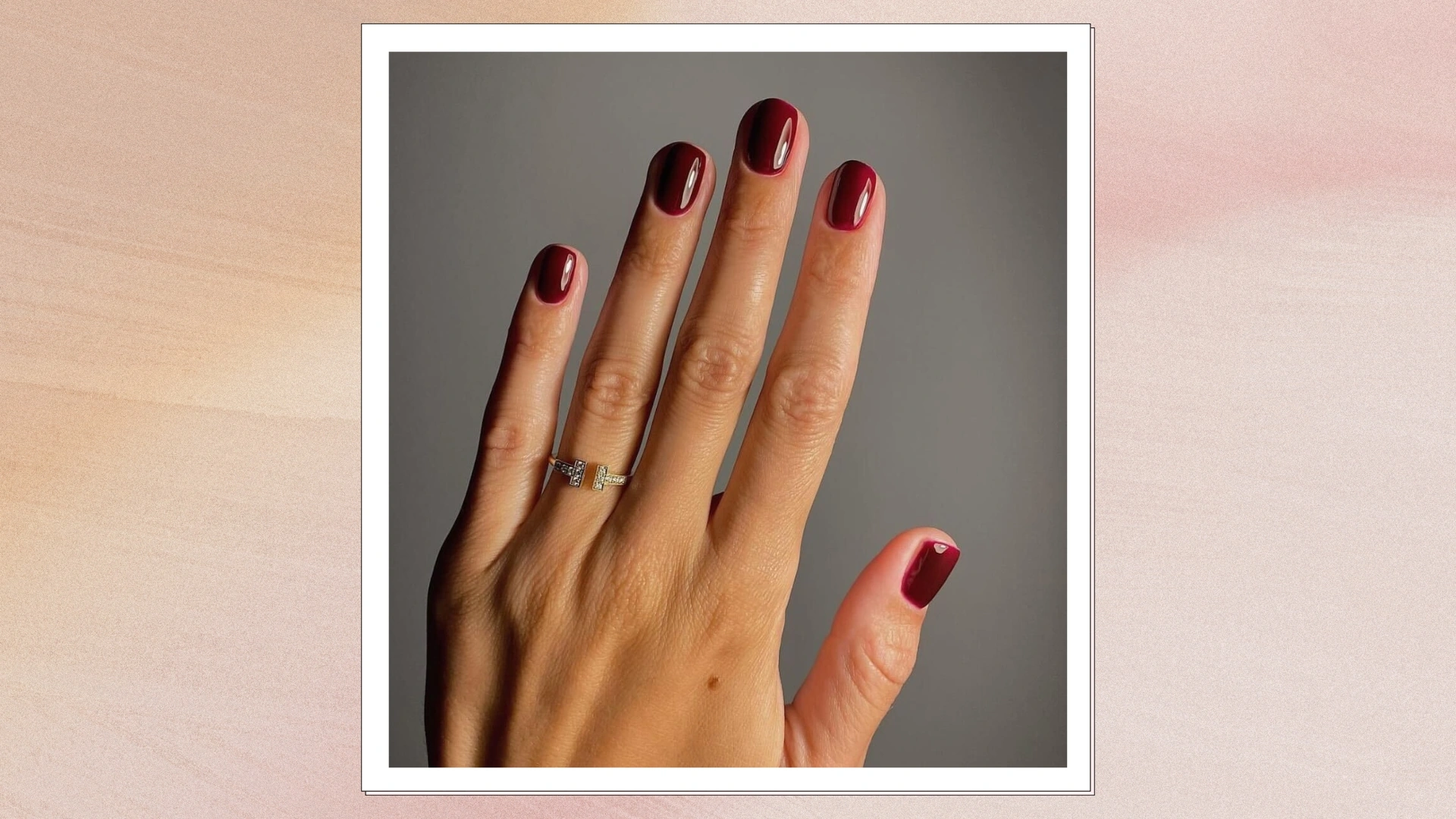31 Elegant Warm Walnut Brown Nail Design That Sparkles