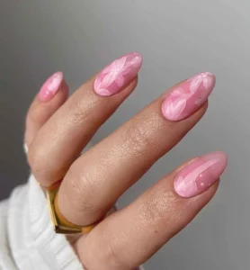 24 Stunning Watercolor Flower Nails Styles For Spring
