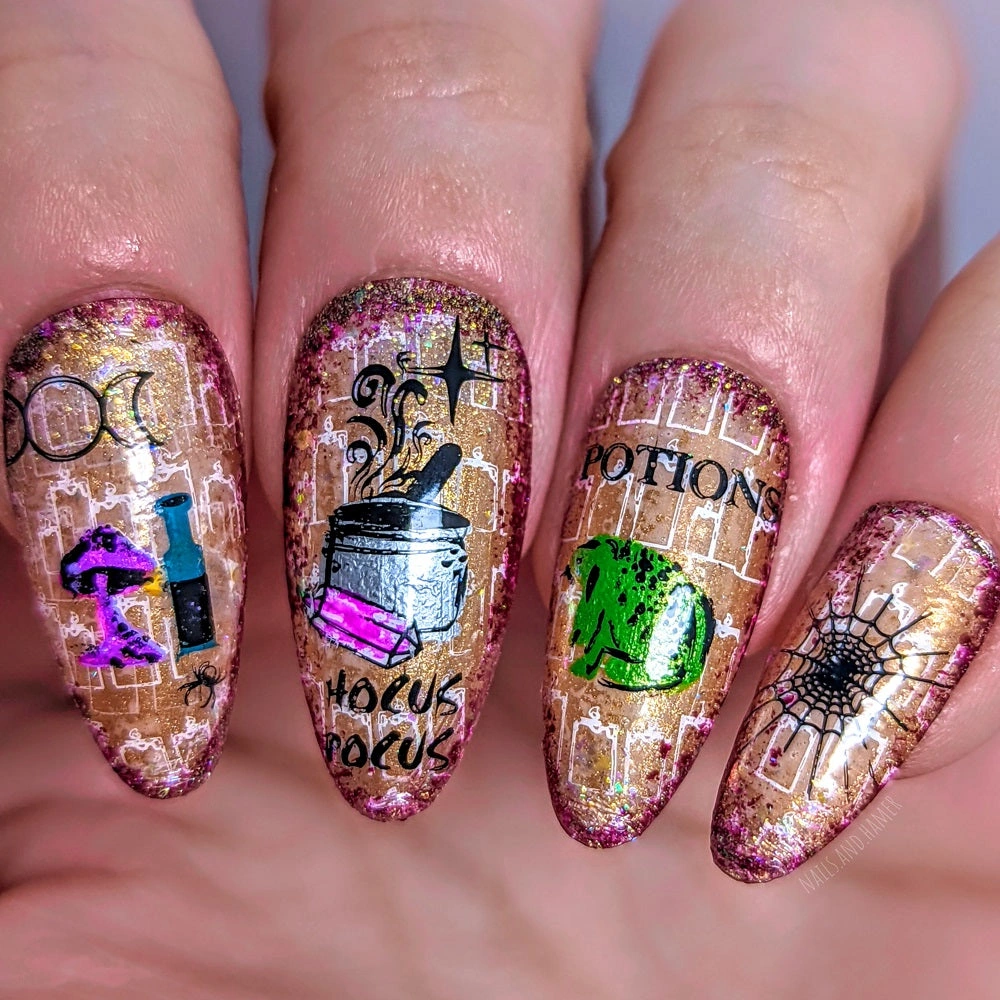 31 Enchanting Witchy Black Candle Nail Designs Spark
