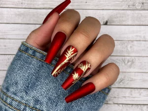 21 Timeless Classic Red Satin Nails For Everyday Glam