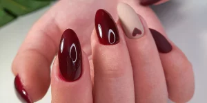 37 Fresh Perspective On Maroon Short Nail 2025 Trend
