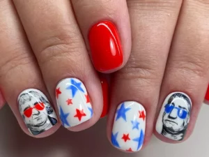 32 Patriotic Red Blue Nails Trend: Celebrate Freedom