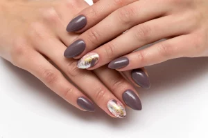 33 Simple Almond Nails With Abstract Touch