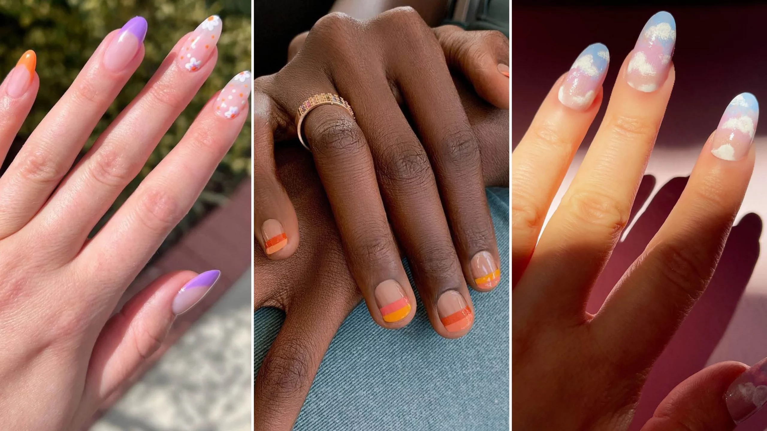 38 Chic Spring Simple Nail Shapes For Spring Freshness