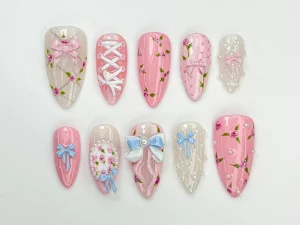 25 Timeless Vintage Rose Nail Art Themes