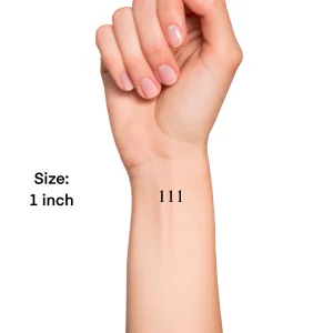 111 Angel Number Tattoo Ideas: Simple Spiritual Styles