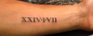 10 Bold 2007 In Roman Numerals Tattoo Legacy