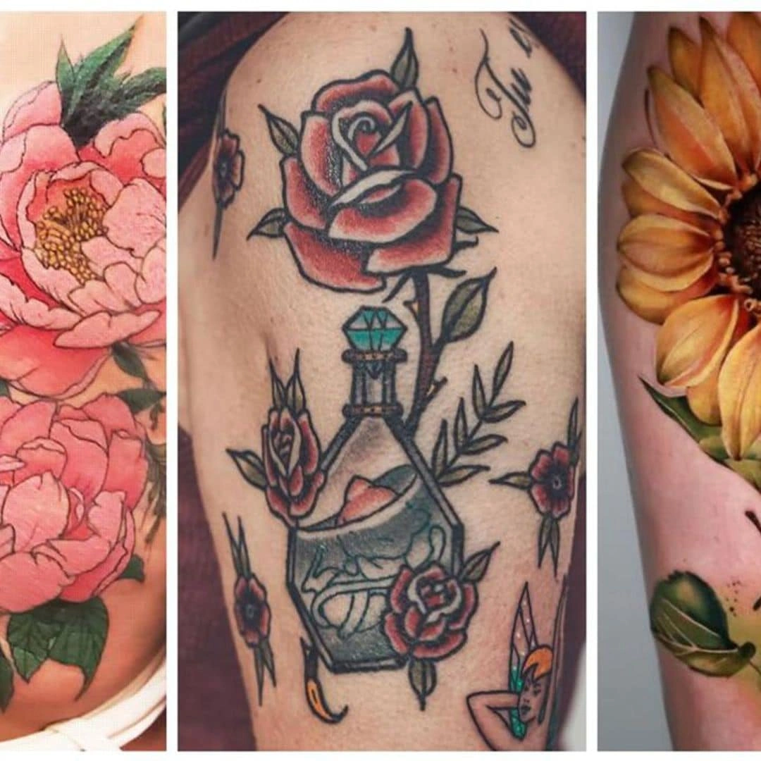 11 Elegant 3 Flower Tattoos On Arm: Celebrate Love