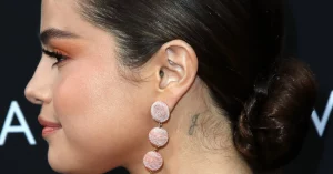 3 Red Butterfly Tattoo Behind Ear: Trendy 48%