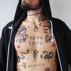 6 Strong American Traditional Barbed Wire Tattoo