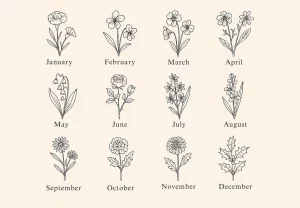 August And November Birth Flower Tattoo Inspiration