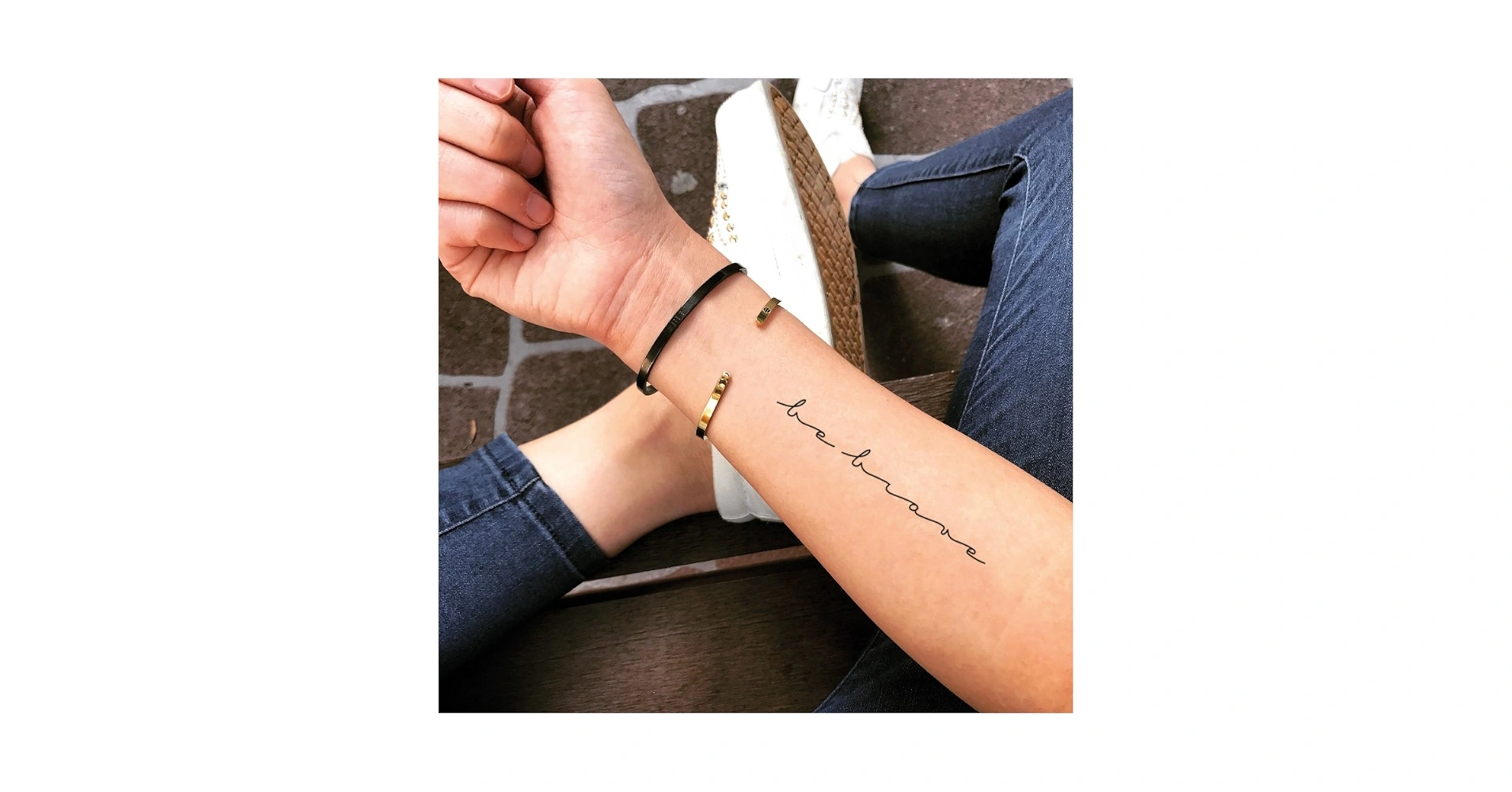 31 Bold Be Brave Tattoo On Wrist To Show Strength