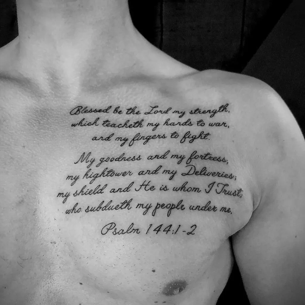 14 Bold Bible Verse Tattoos On Ribs: Live Faith