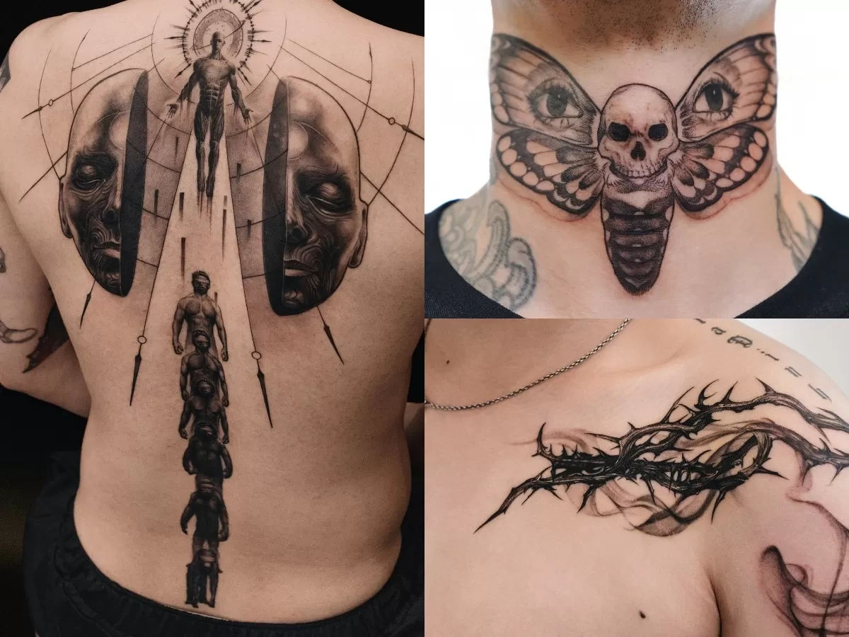 28 Radiant Black Tattoo With Color Accents: Add Spark