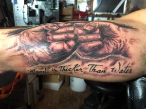 4 Powerful Blood Thicker Than Water Tattoo Inspirations