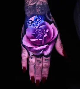 14 Bold Blue Rose Tattoo On Hand Inspiration