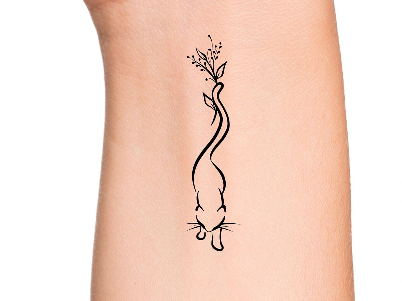 26 Elegant Cat Made Of Flowers Tattoo Awaken The Wild