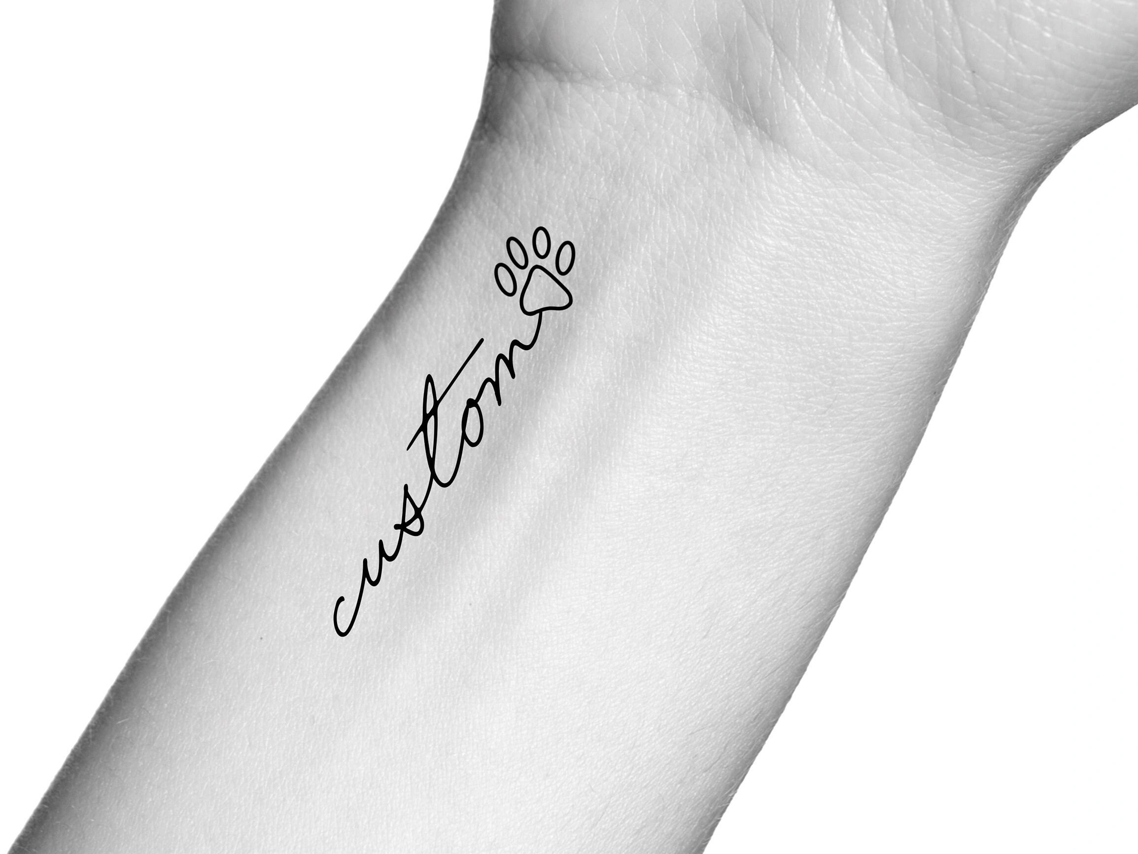 19 Charming Cat Paw Print Tattoo With Name Story