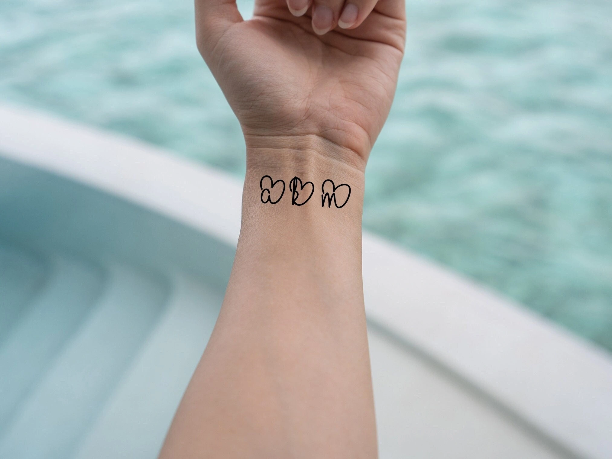 30 Bright Children’S Initials Tattoo On Wrist: Shine
