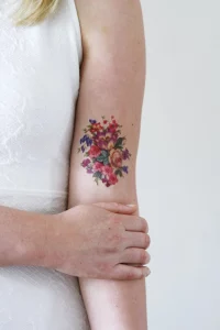 17 Stunning Color Flower Tattoos For Females: A Quick Guide