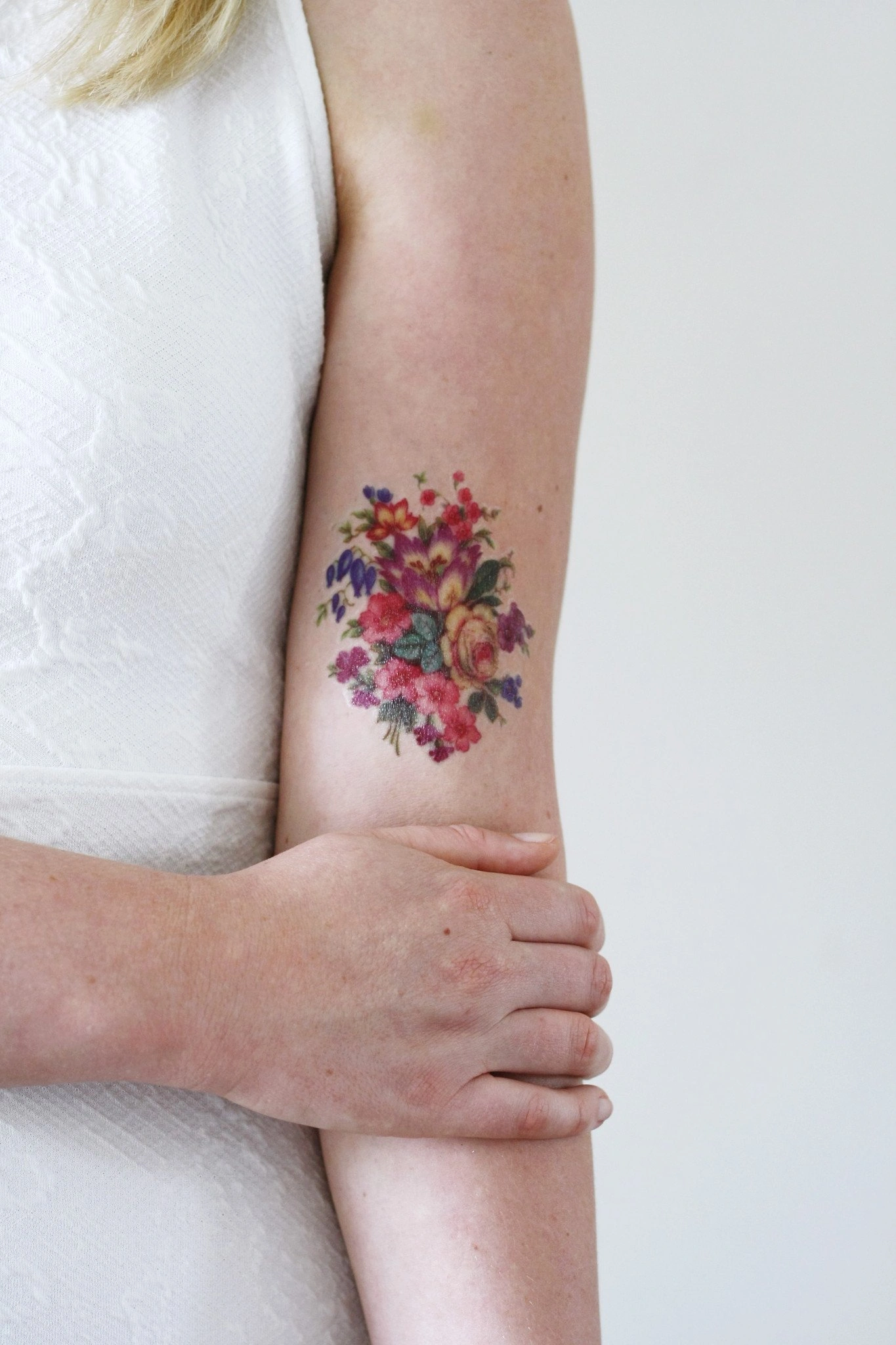 17 Radiant Color Flower Tattoos For Females—Find Bloom
