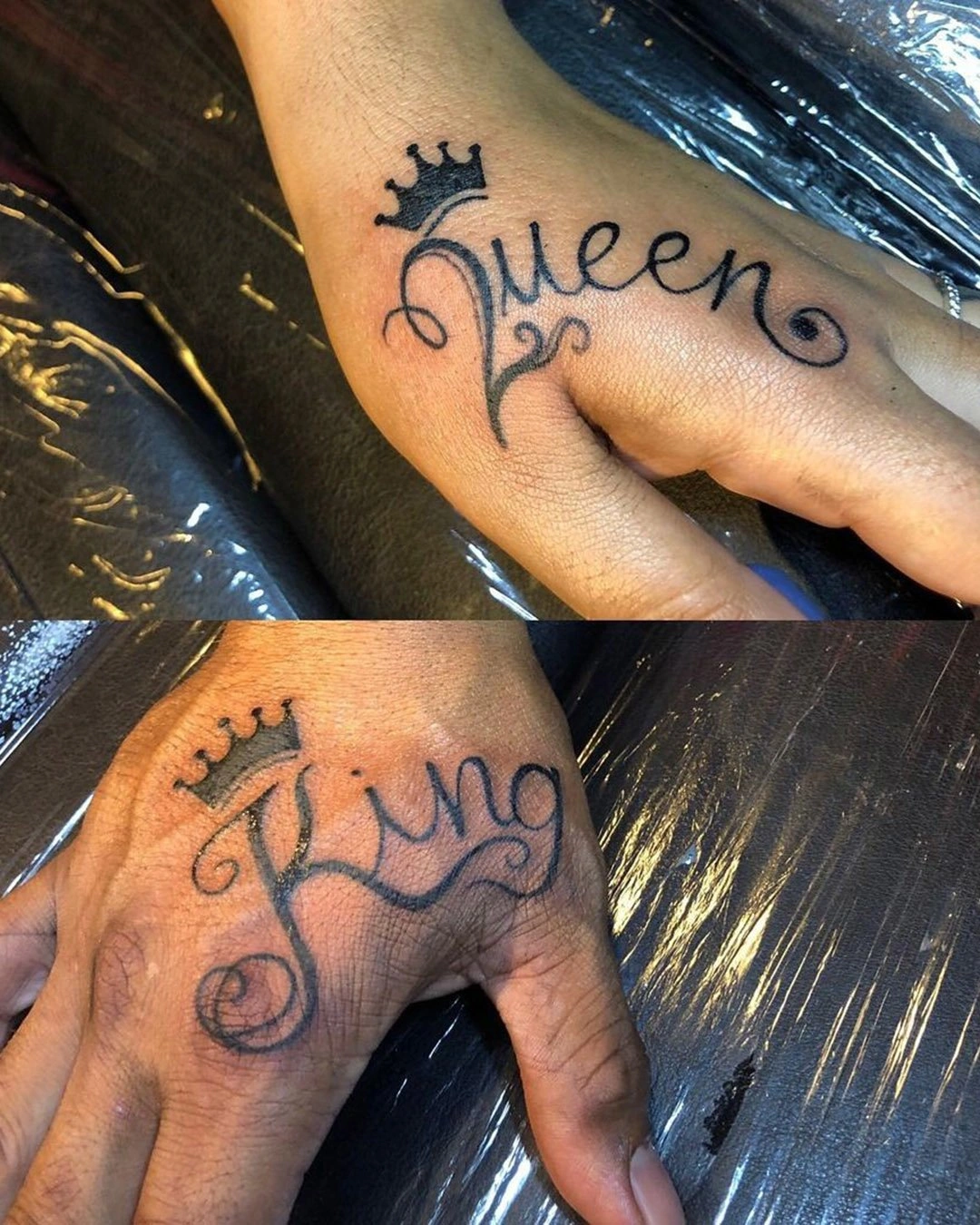 17 Elegant King And Queen Couple Tattoos Royal Alliance