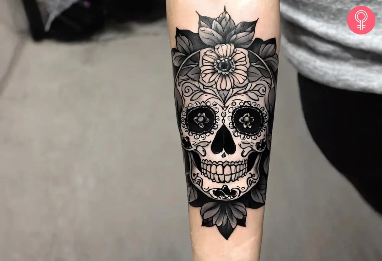 5 Vibrant Day Of The Dead Tattoo Forearm Ideas