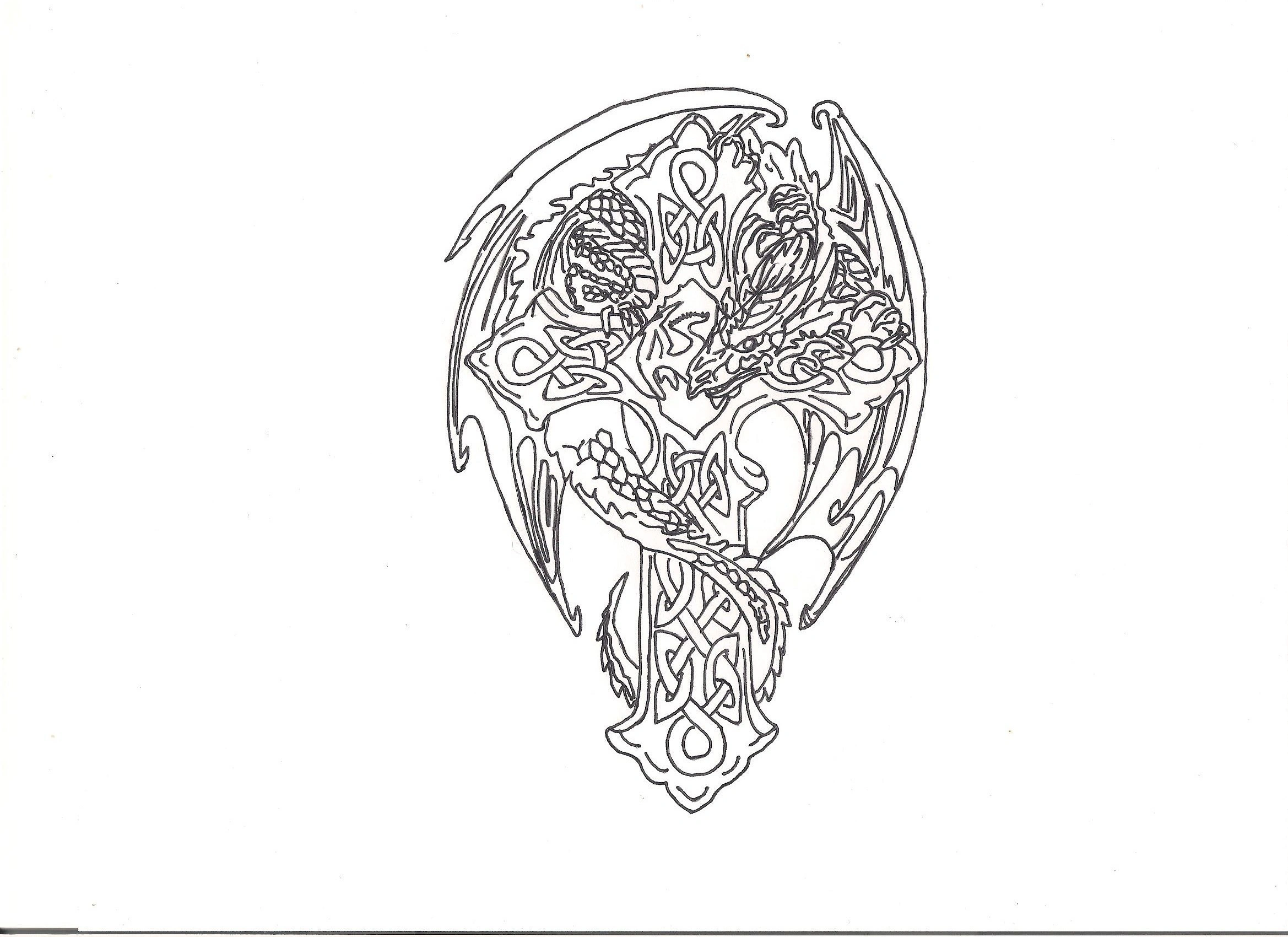 19 Radiant Dragon On A Cross Tattoo: Ignite Your Spirit