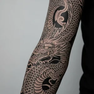 Dragon Tattoo Black And Gray: A Timeless Brush