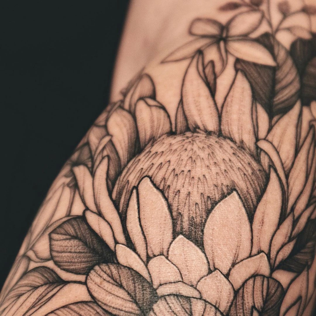 21 Stunning Fall Tattoos Black And White Bold