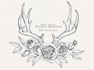 13 Feminine Deer Tattoo With Flowers In 2024