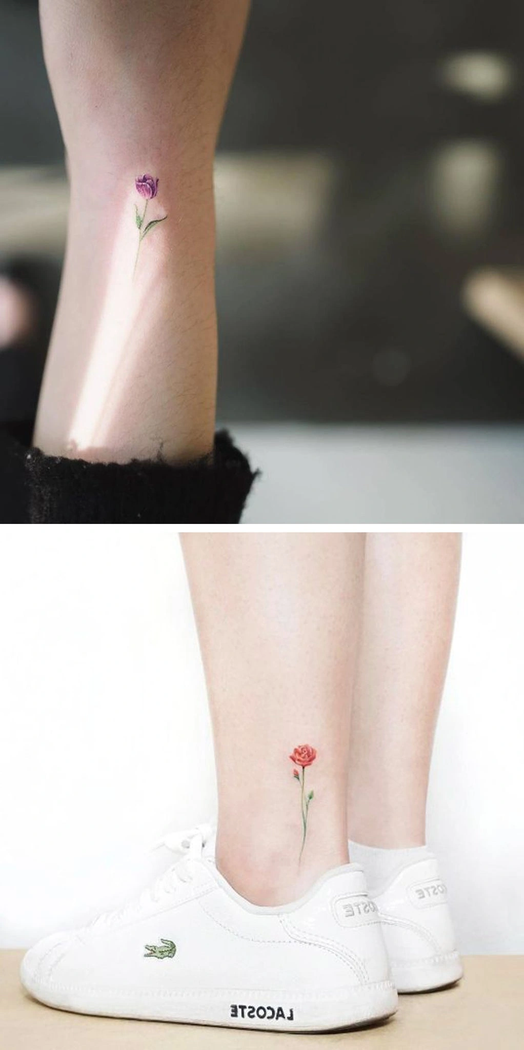 17 Sleek Floral Tattoo Designs For Ankle That Bloom Naturally