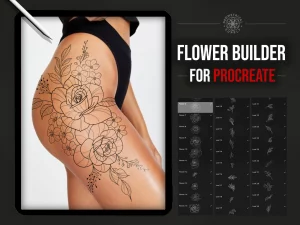 24 Stunning Flower Tattoos For Women On Thigh