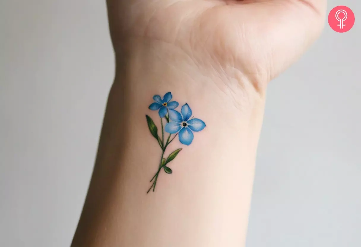 Forget Me Not Flower Tattoos