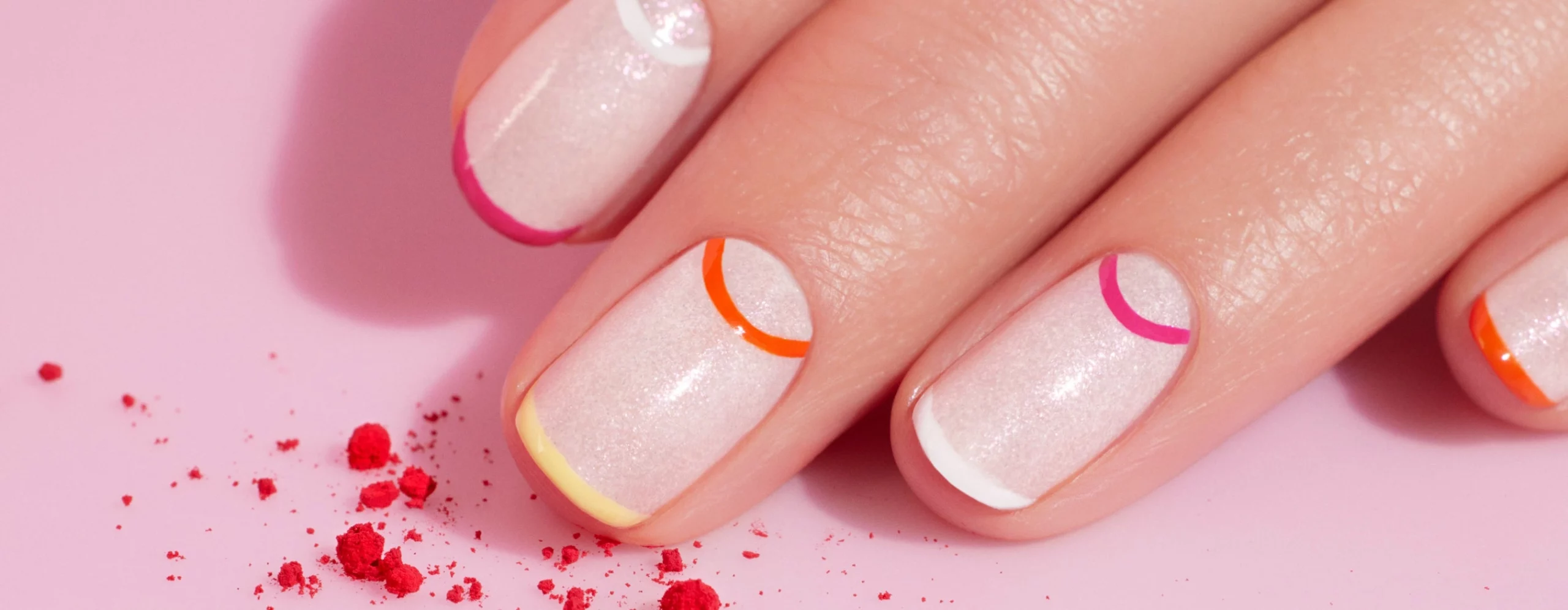 19 Sleek Geometric French Nail Art Series For Season