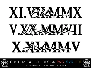 10 Good Font For Roman Numerals Tattoo