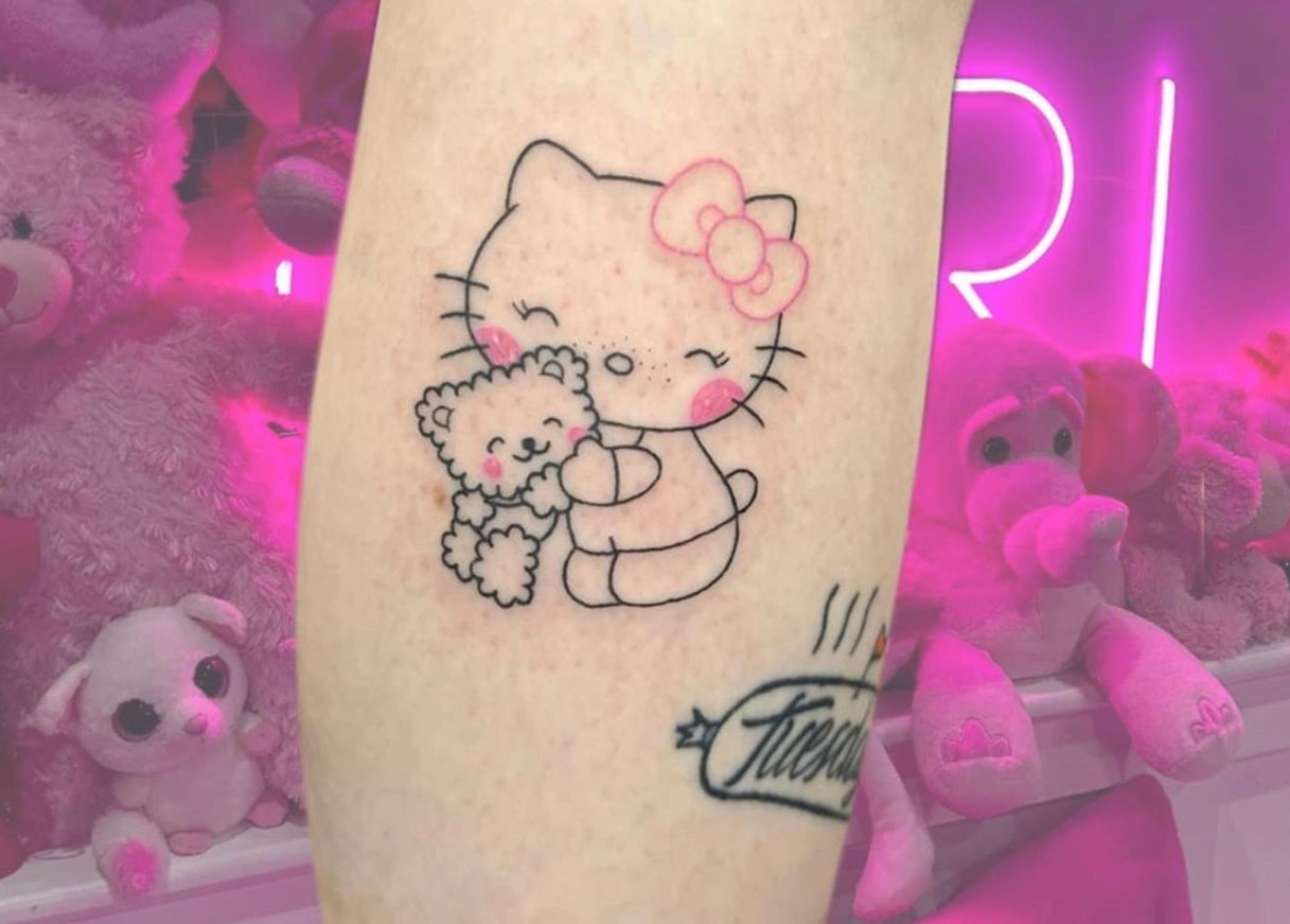 Hello Kitty Tattoo On Arm