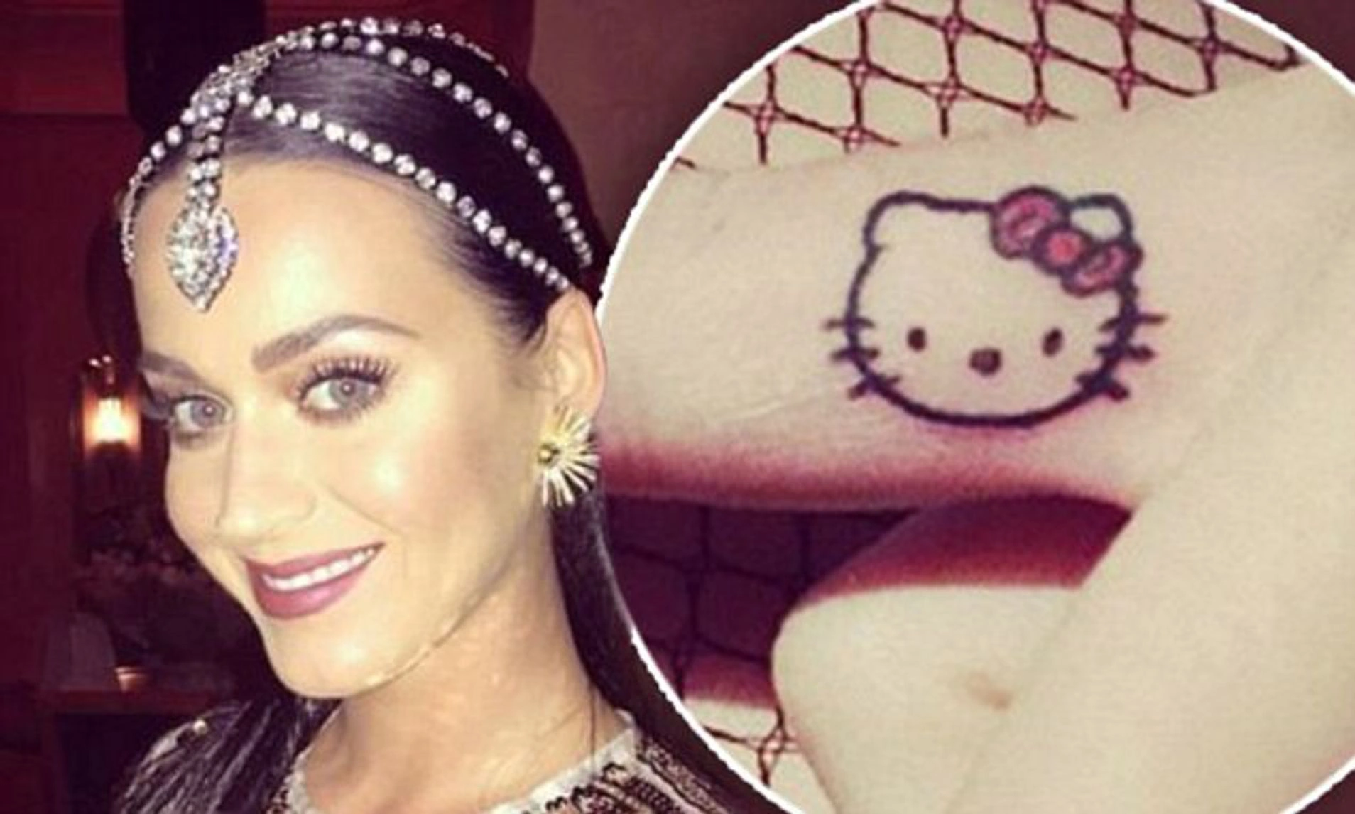 16 Chic Hello Kitty Tattoo On Finger: Sparkle Today