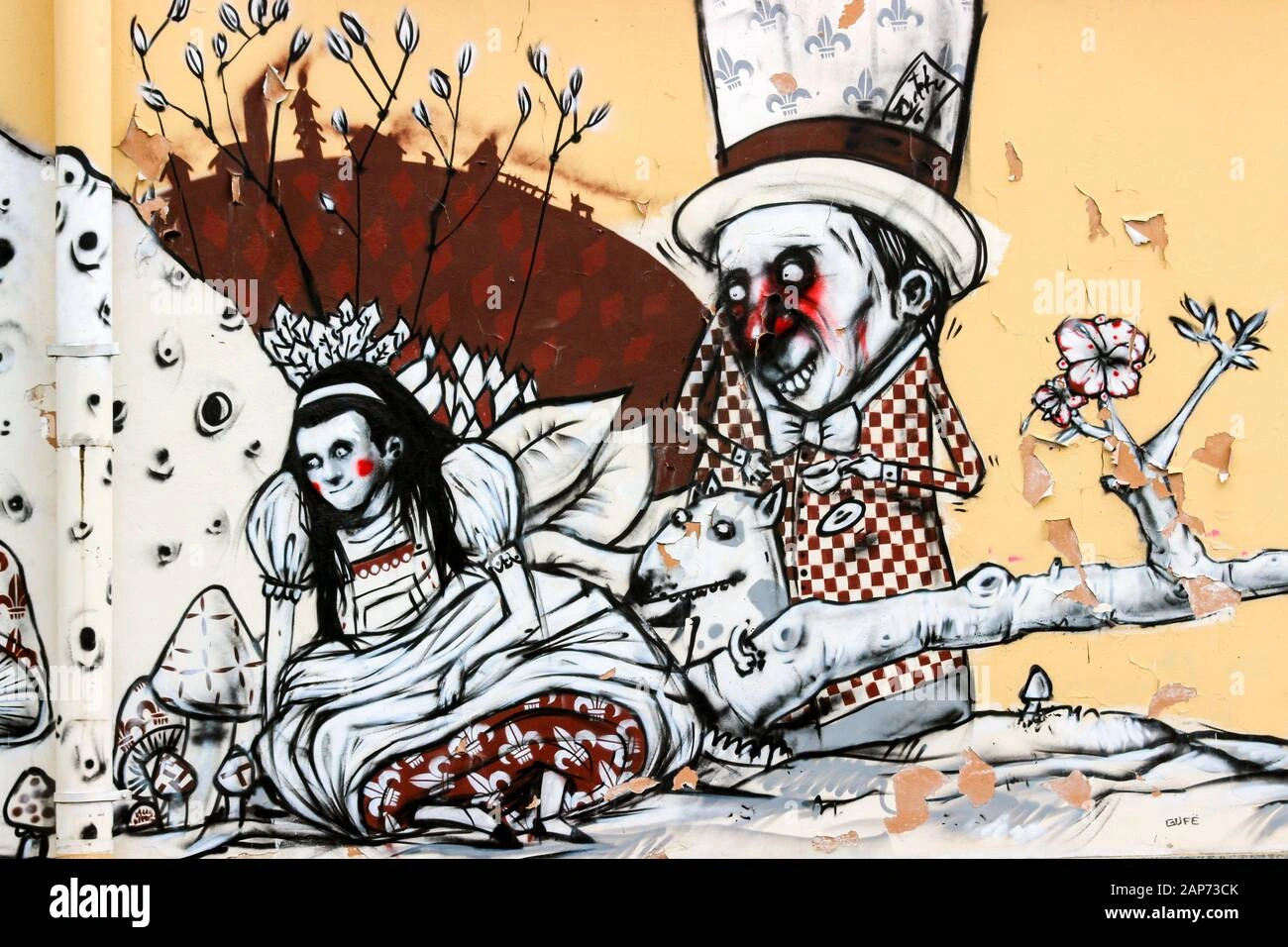 10 Dark Horror Alice In Wonderland Tattoo Shadows Await