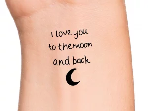 20 Enduring I Love You To The Moon And Back Tattoos