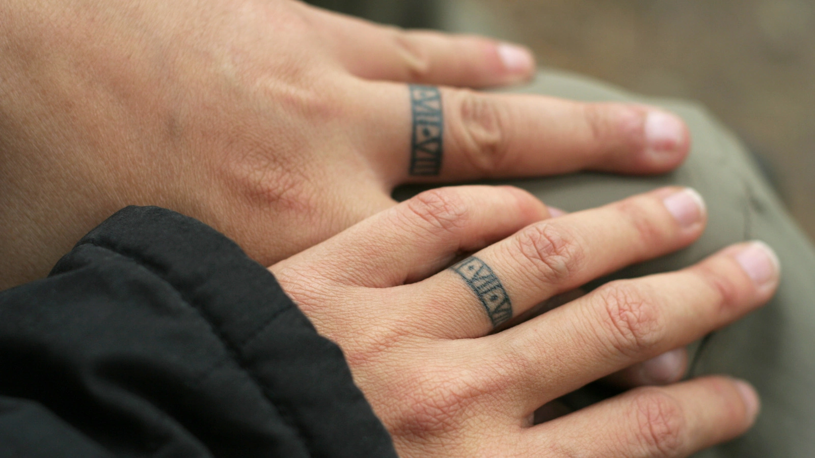 Infinity Ring Tattoo With Initials
