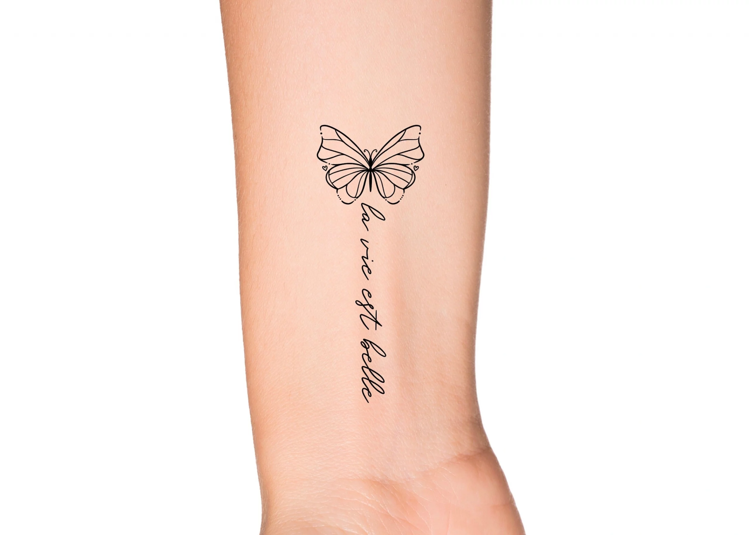 10 Inspirational Butterfly Tattoo With Words – Hope