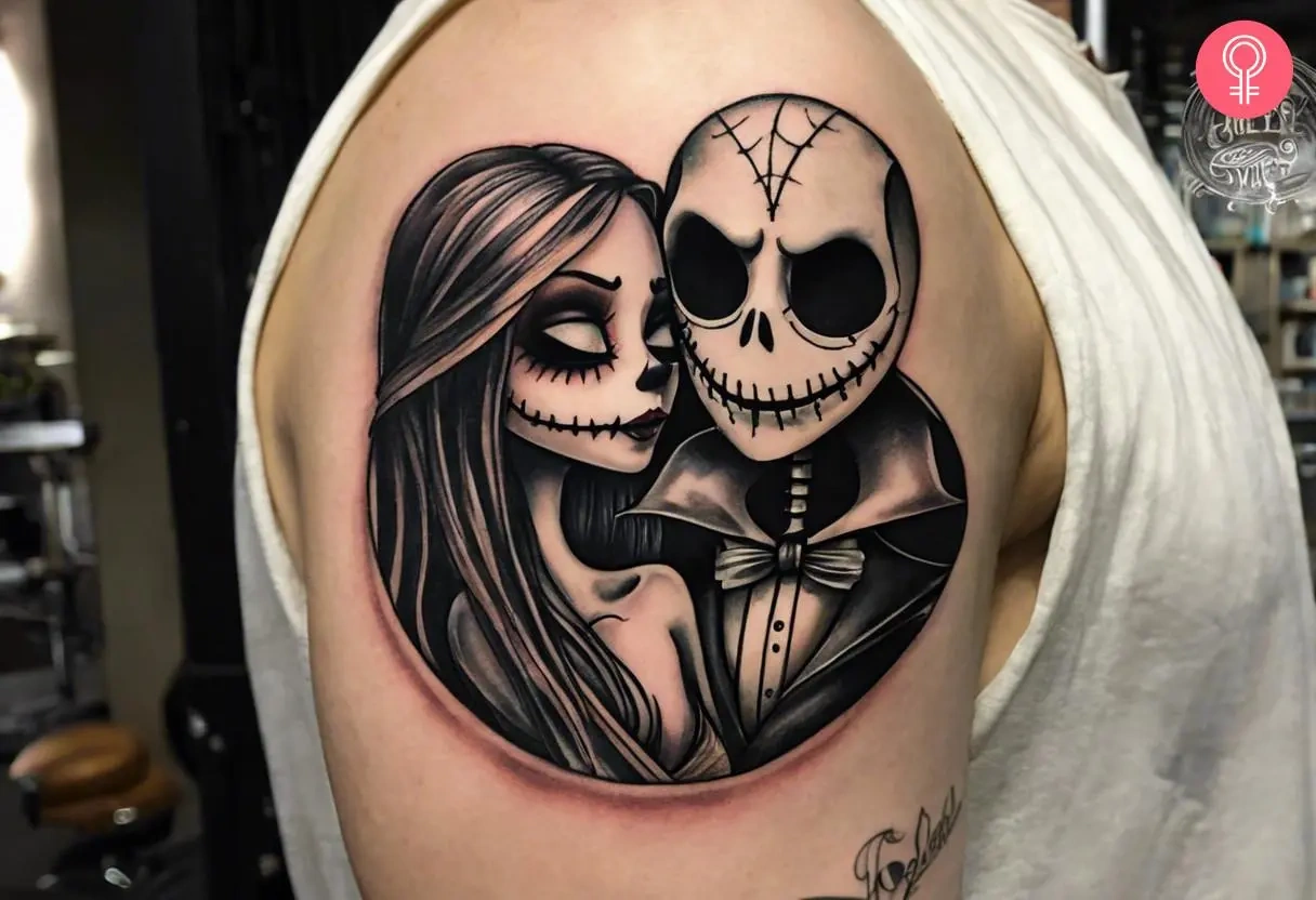 30 Simple Jack And Sally Tattoo Outline Charm