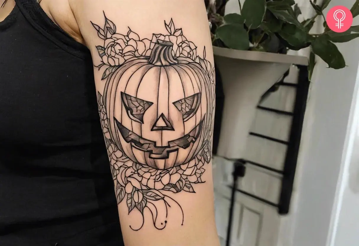 18 Stunning Jack O’Lantern Tattoo Designs For Halloween