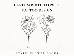 July And November Birth Flower Tattoo: A Story Of Beauty